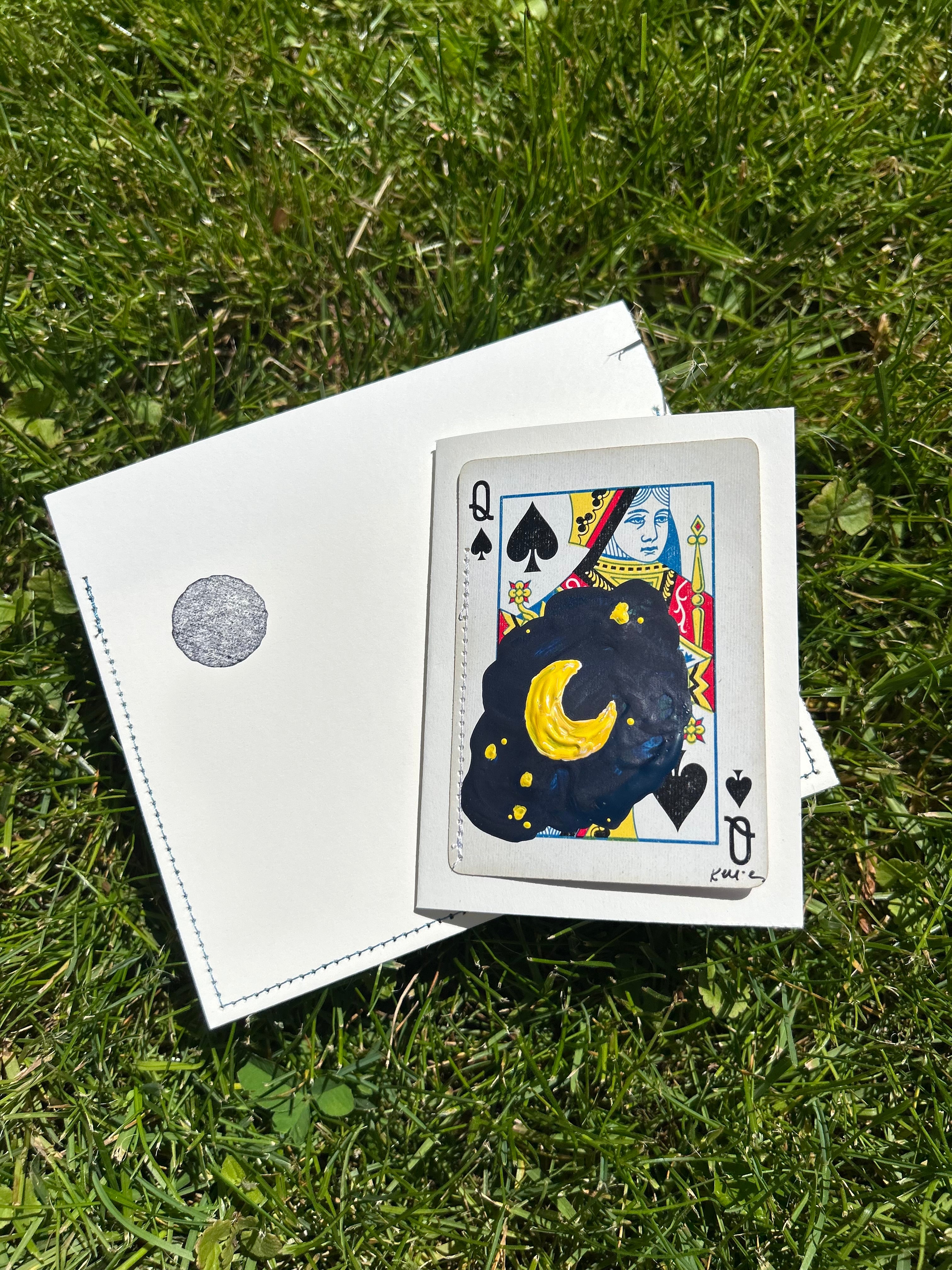 Moon note card