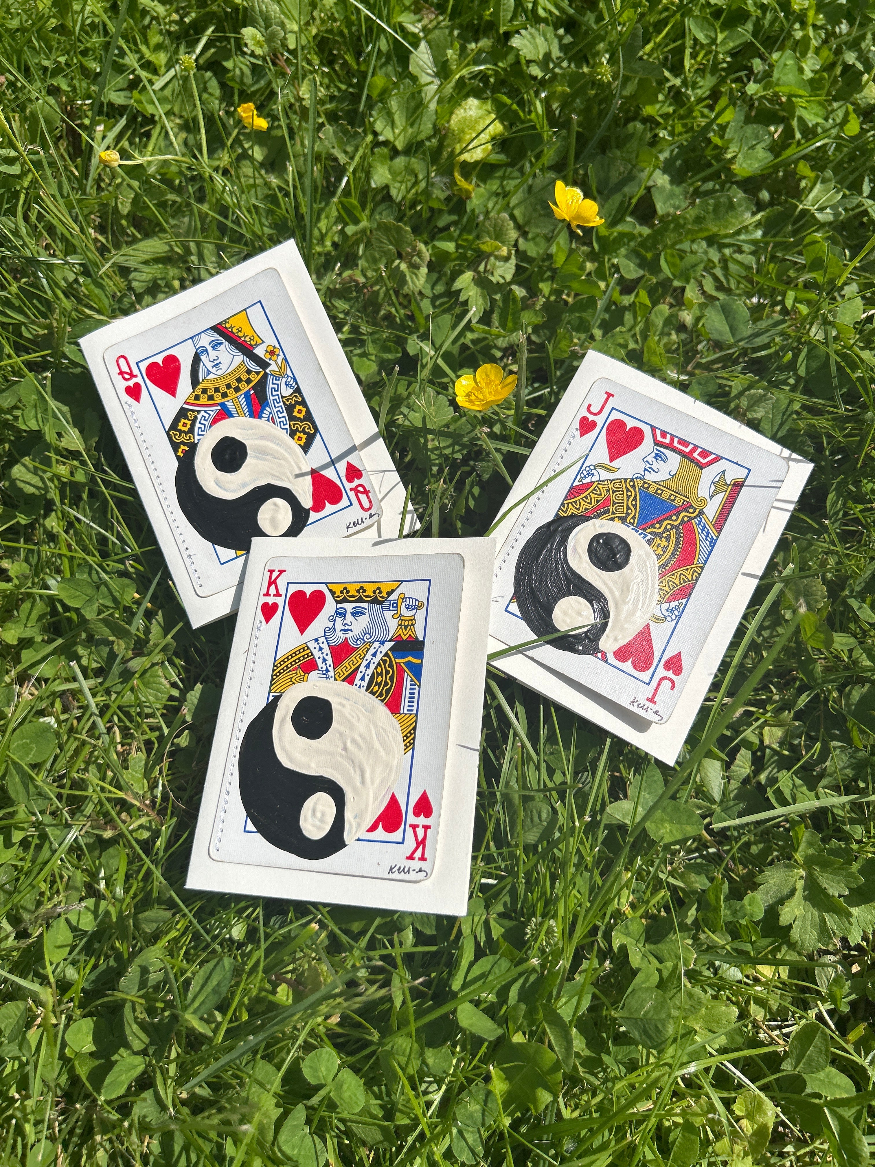 Yin yang note card