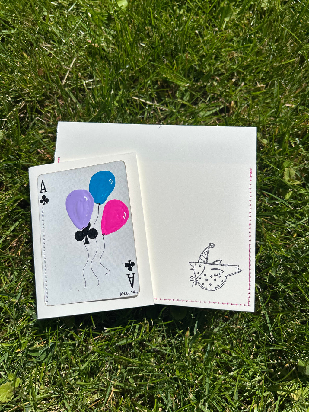 Balloons note card