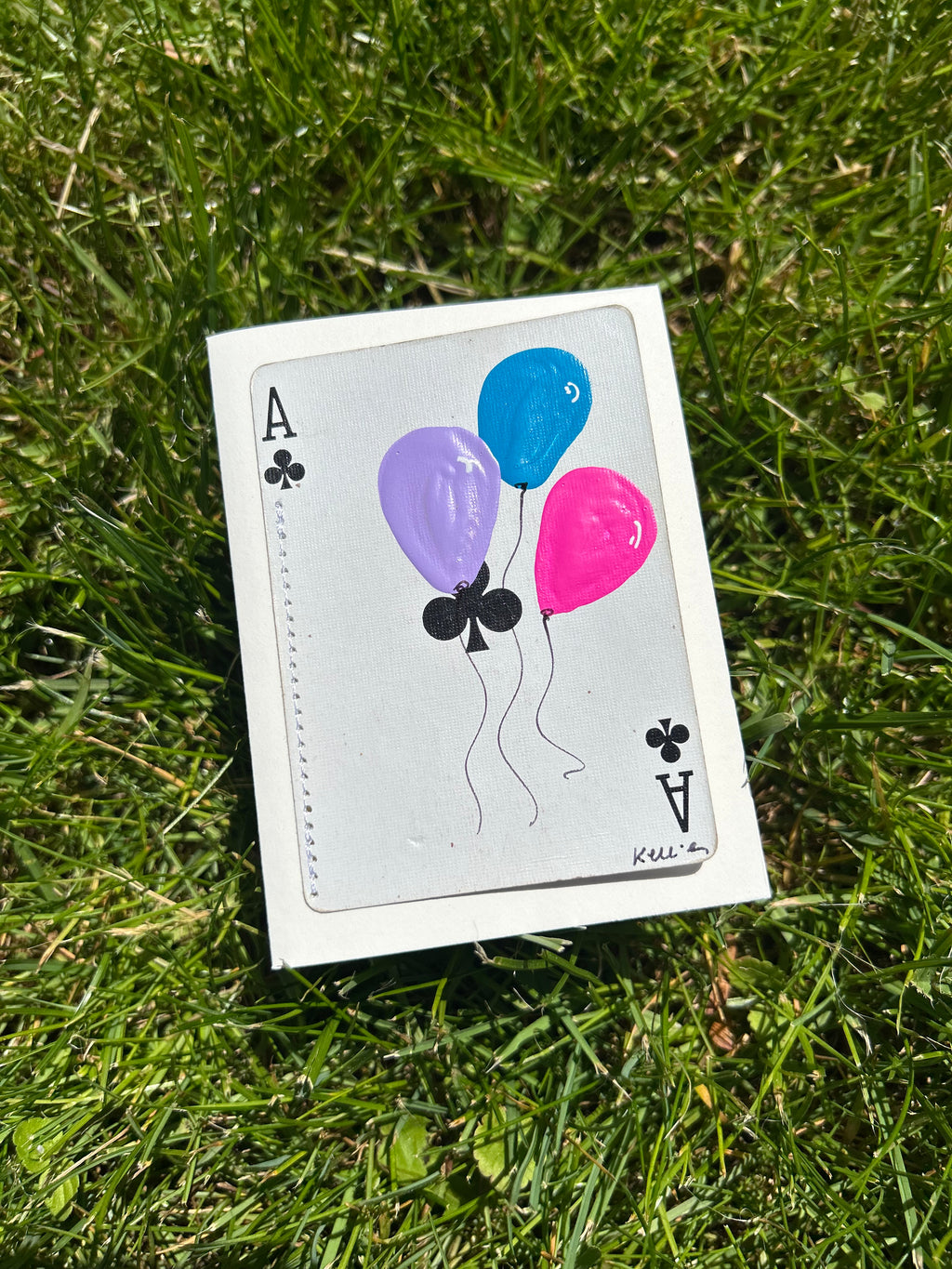 Balloons note card