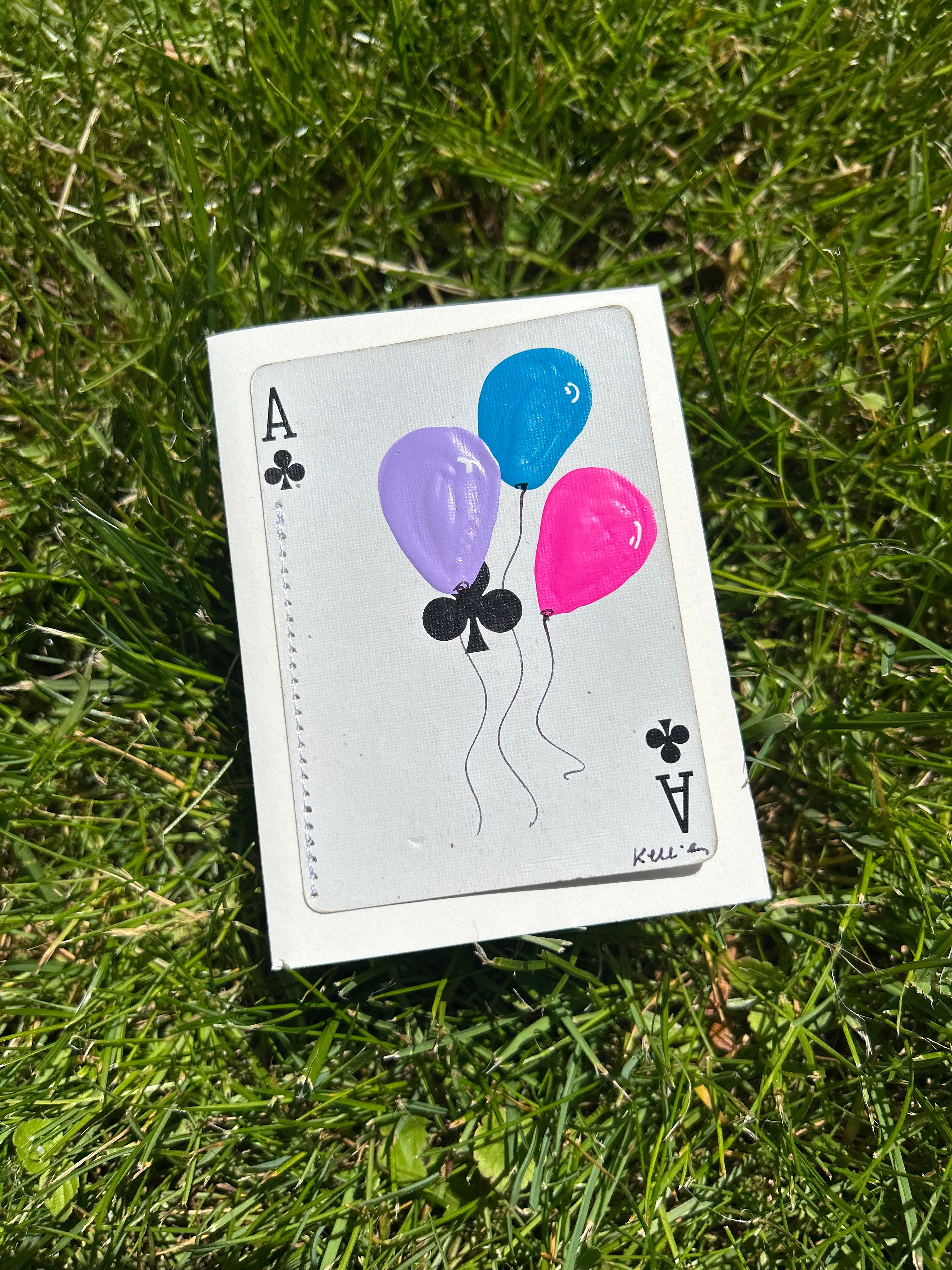 Balloons note card