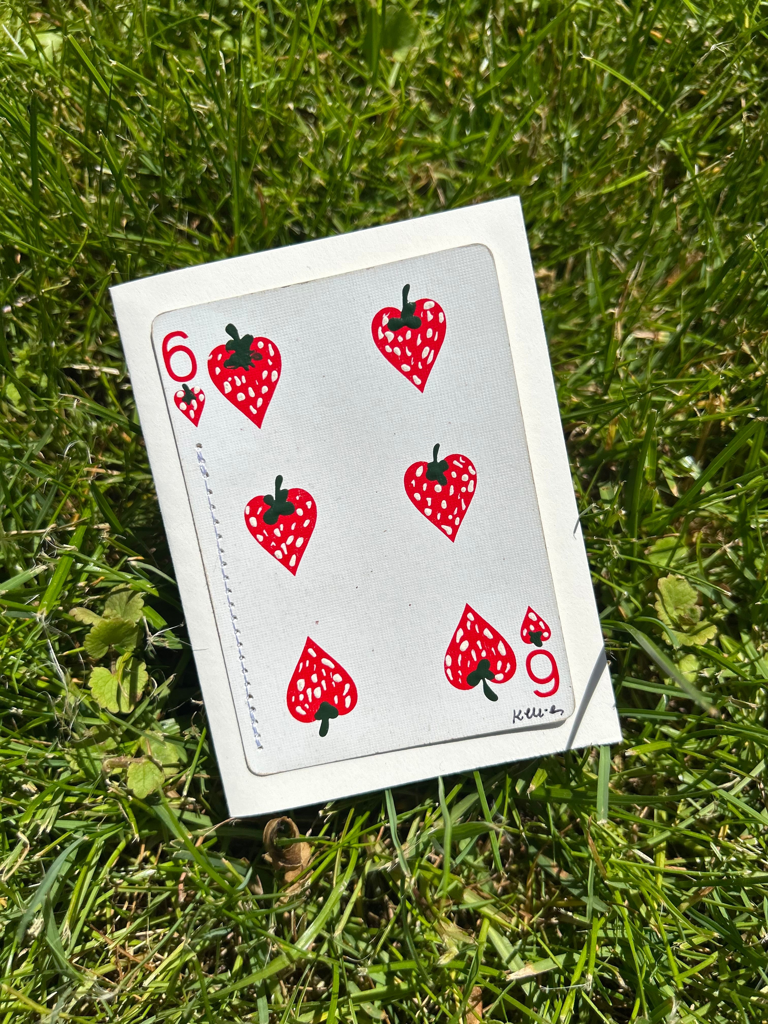Strawberry note card