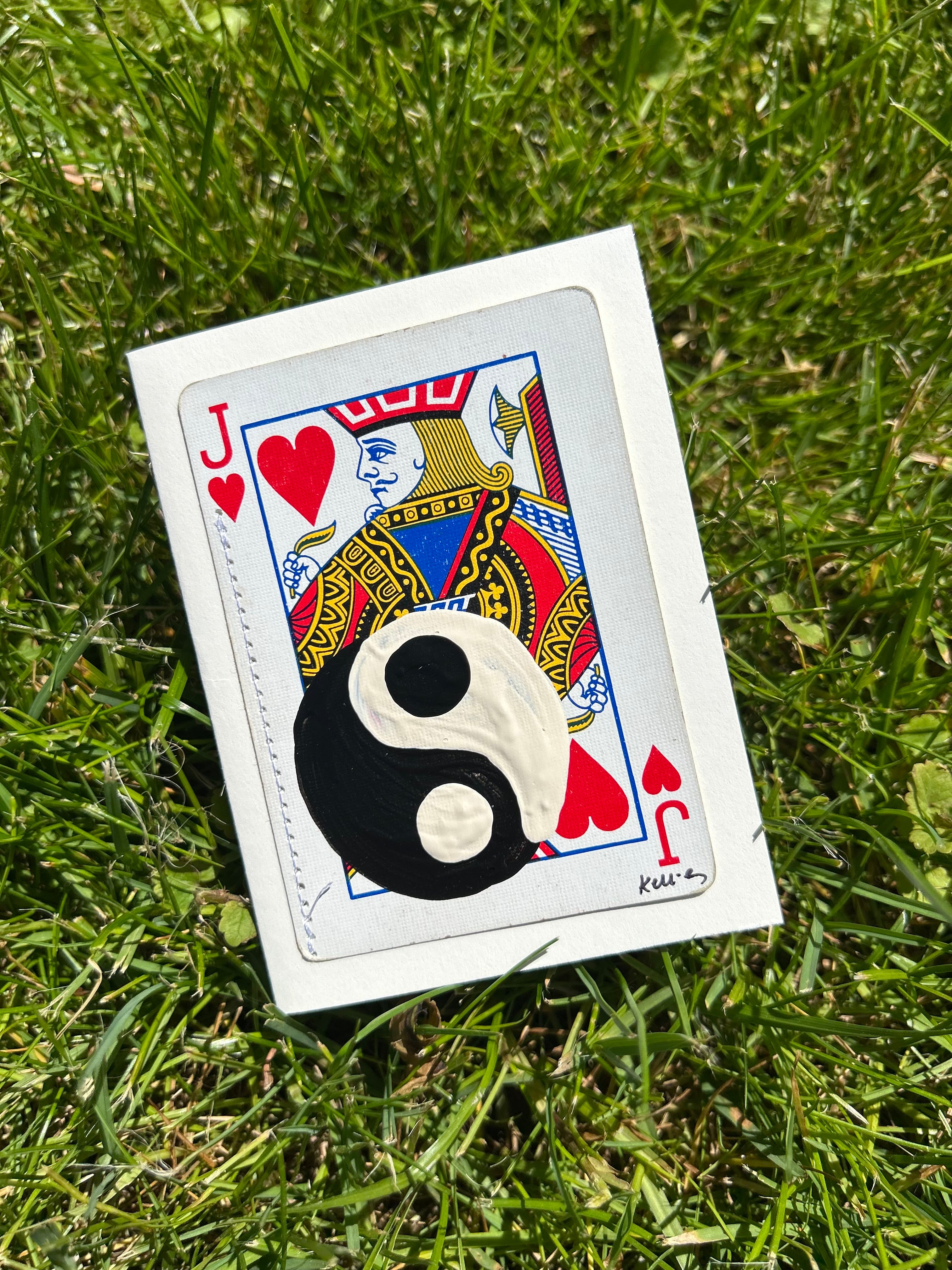 Yin yang note card