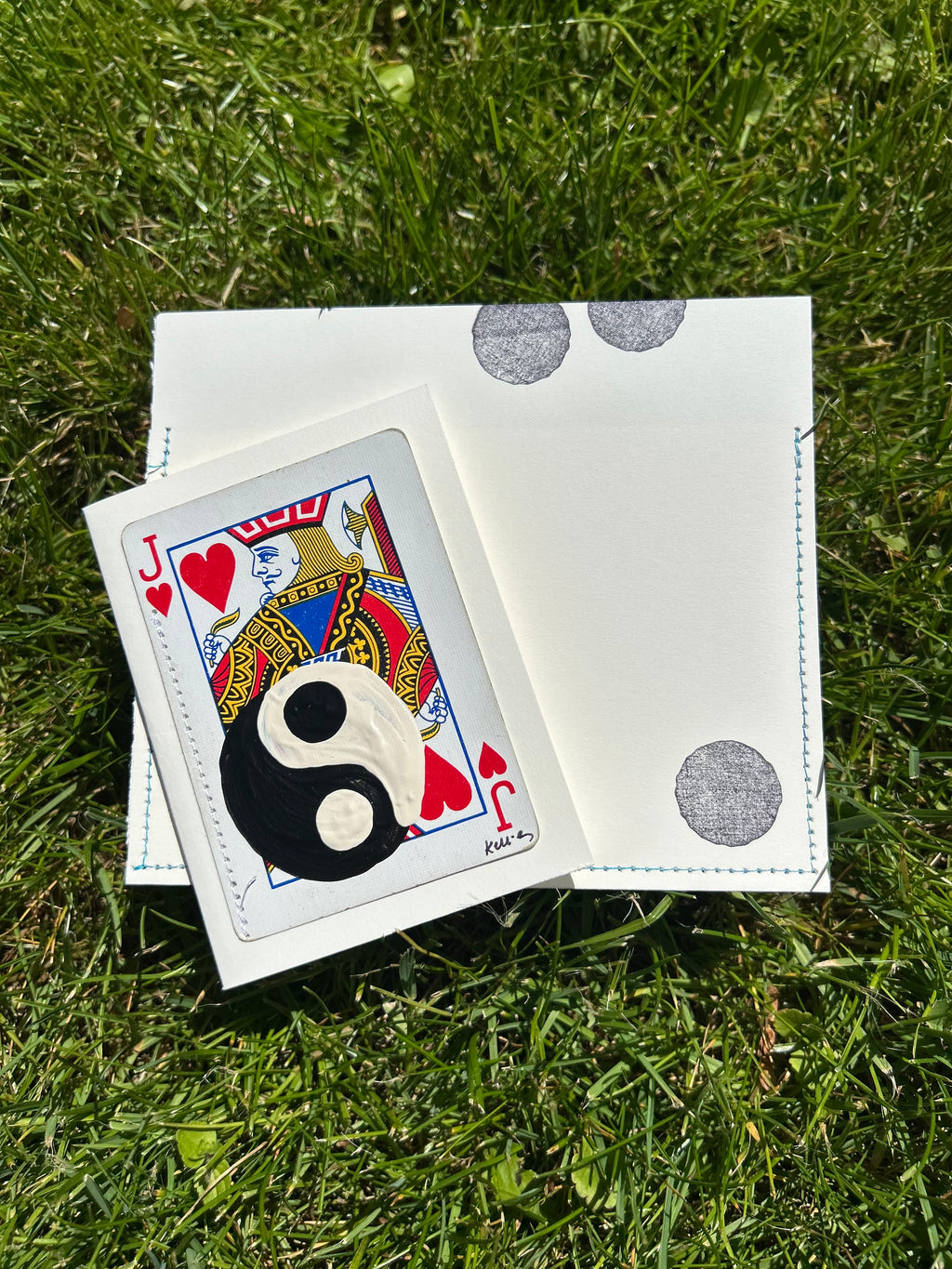 Yin yang note card