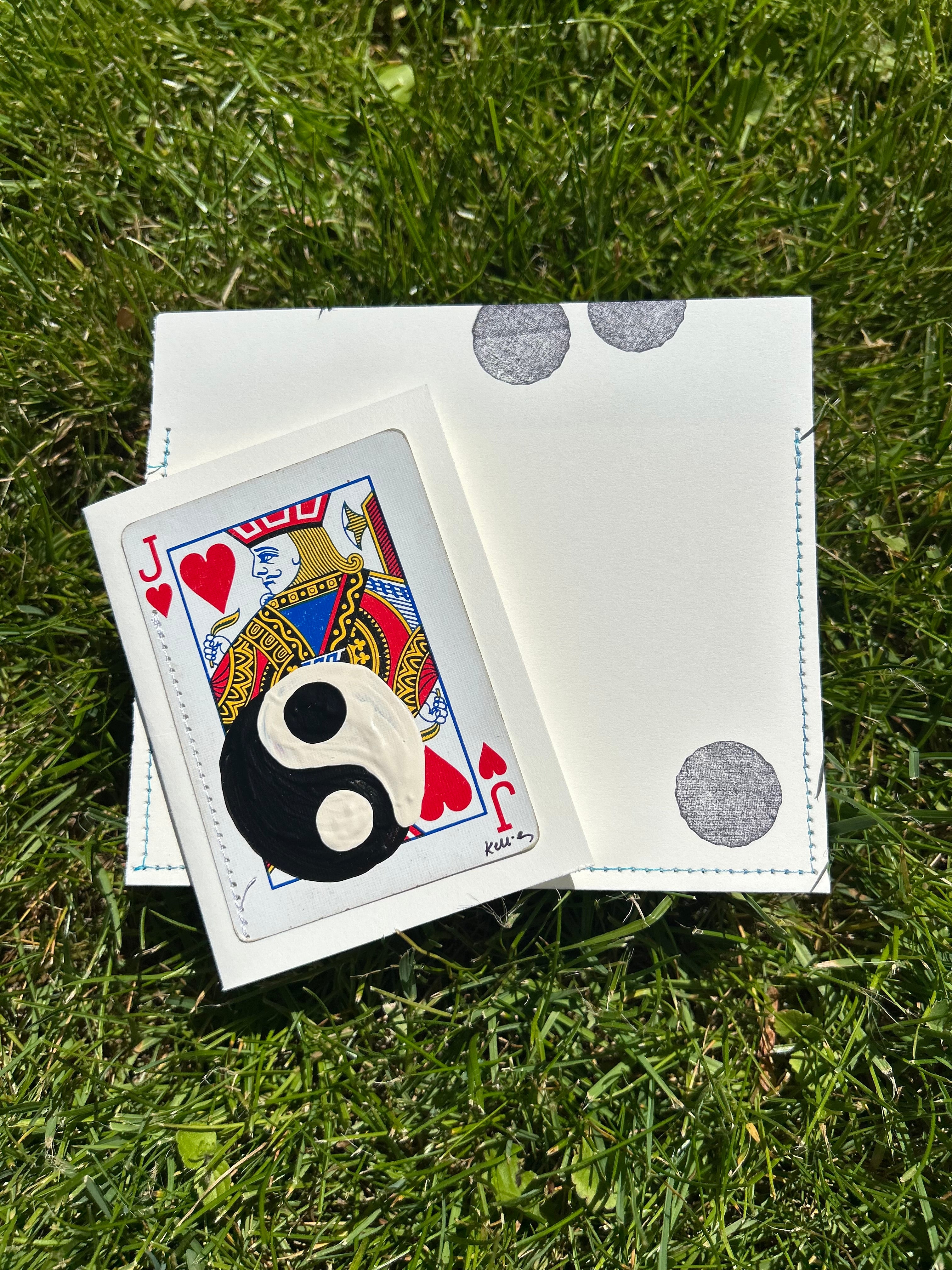 Yin yang note card