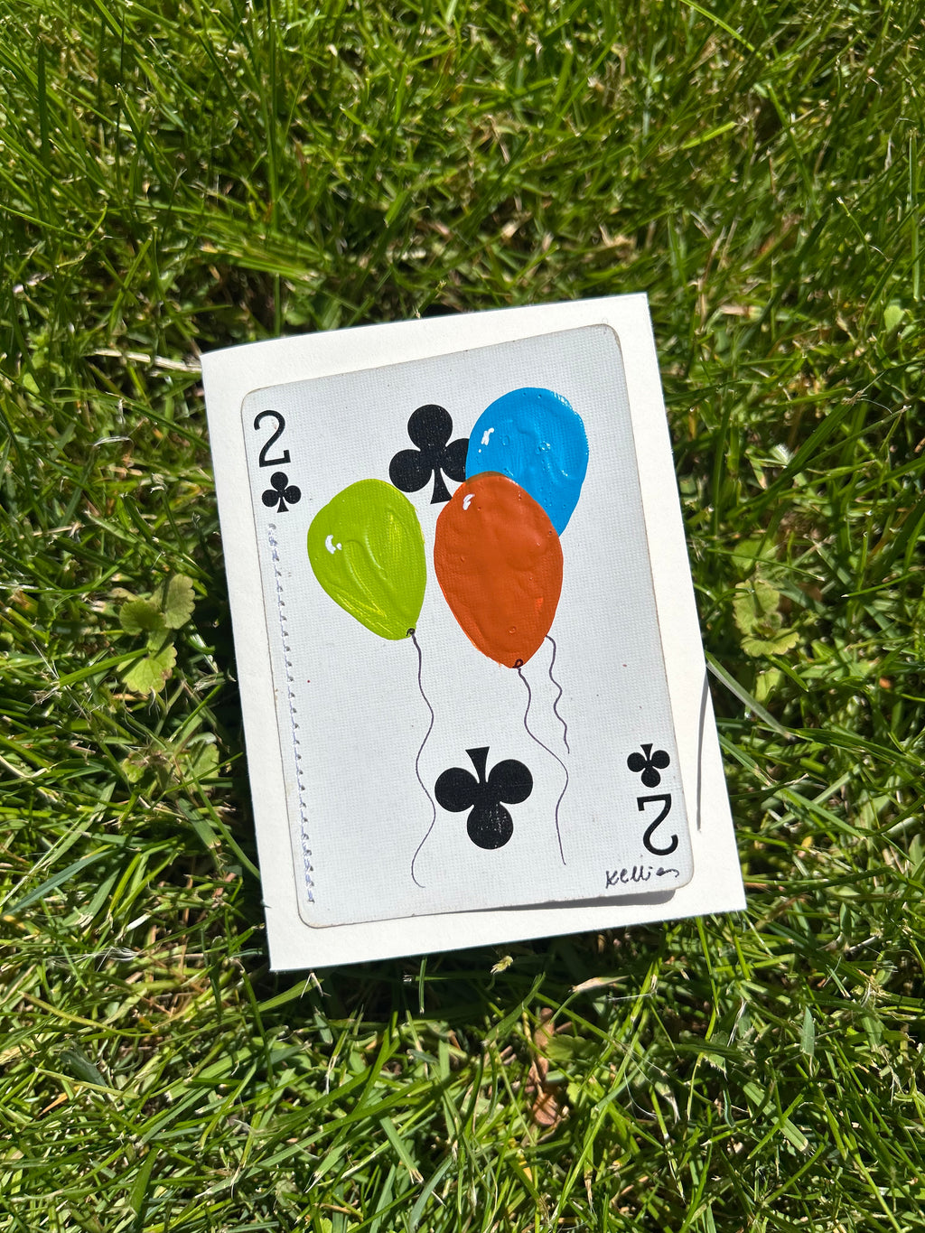 Balloons note card