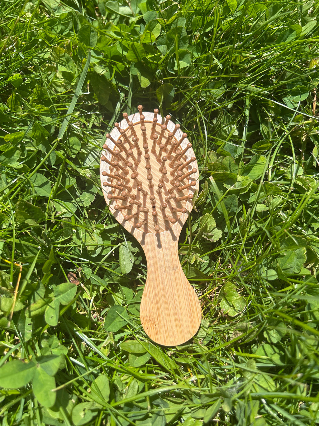 Moon mini hand painted hairbrush