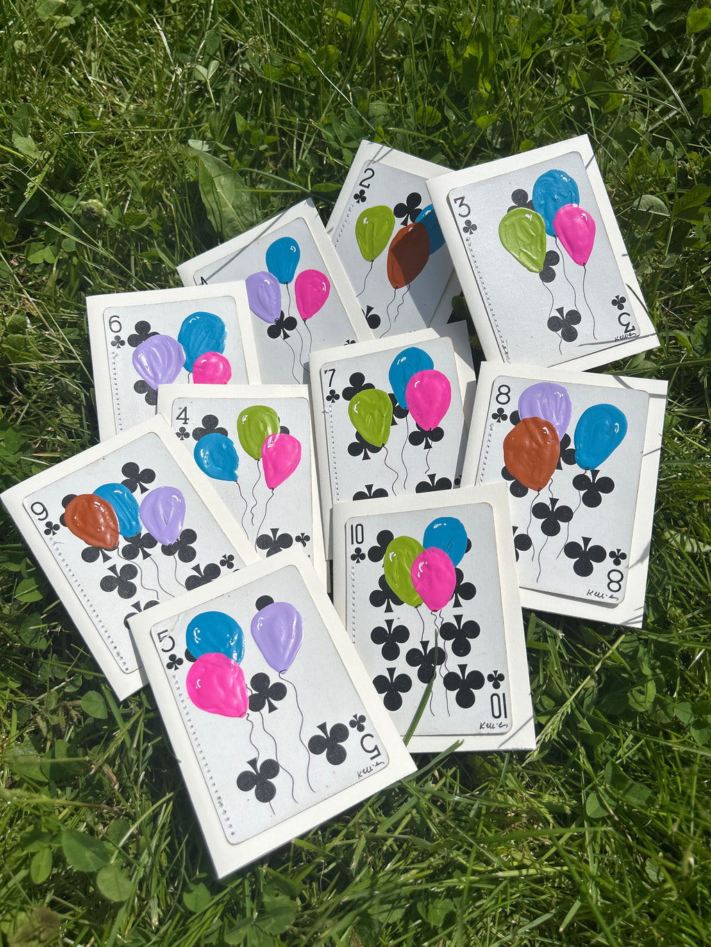 Balloons note card