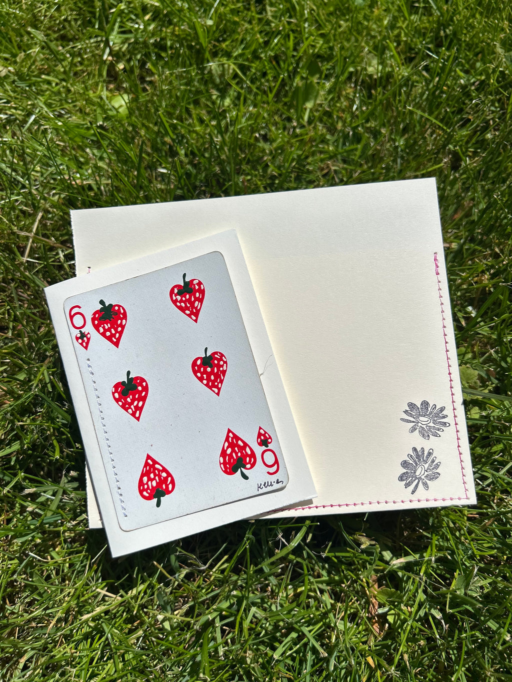 Strawberry note card