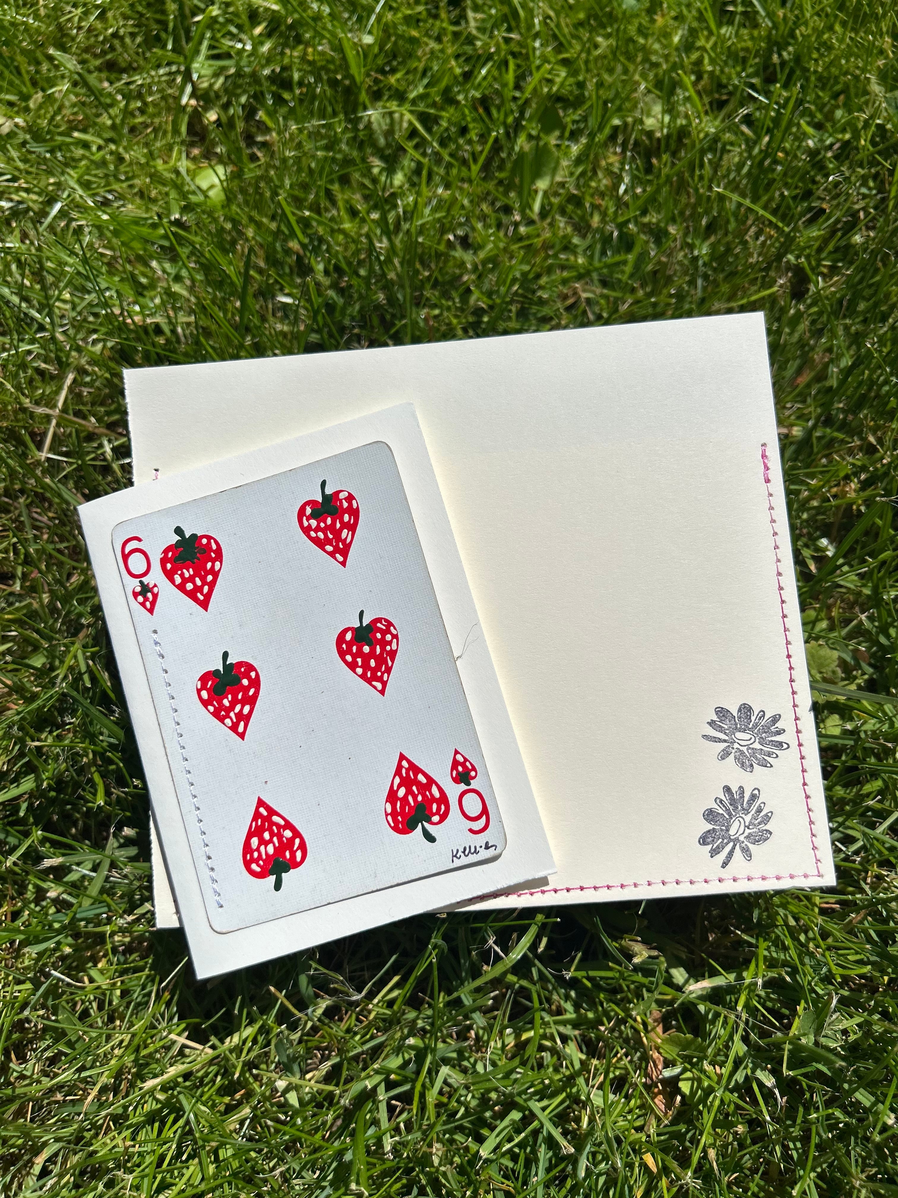 Strawberry note card