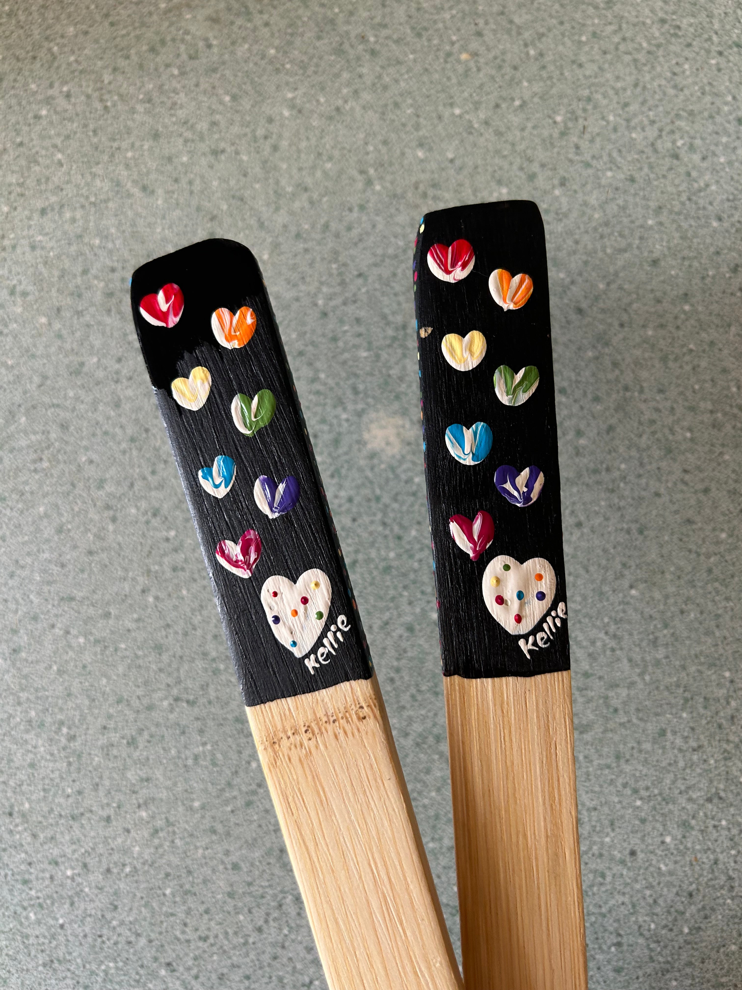 Bamboo rainbow utensil