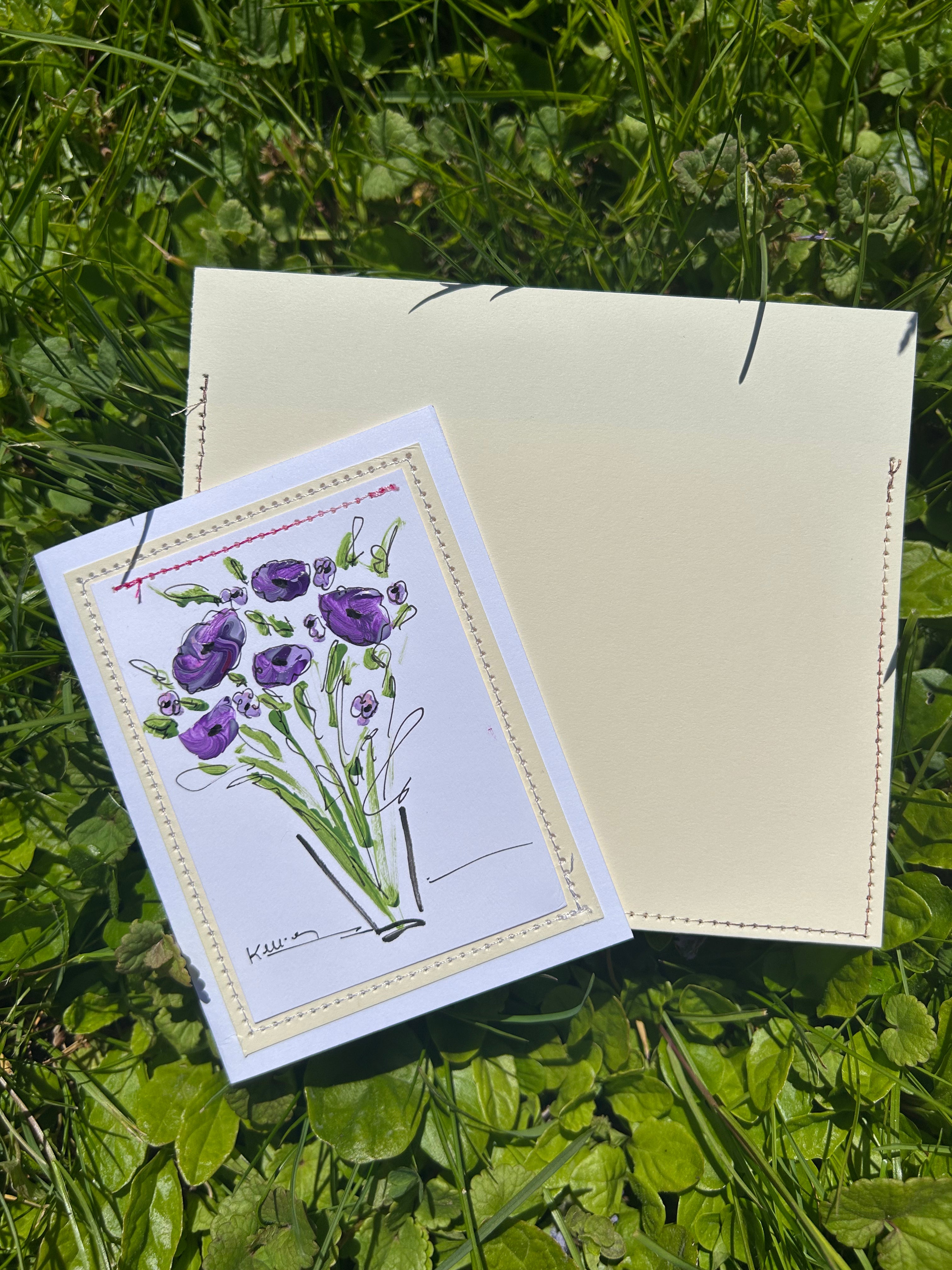 Violet hues note card