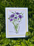 Violet hues note card