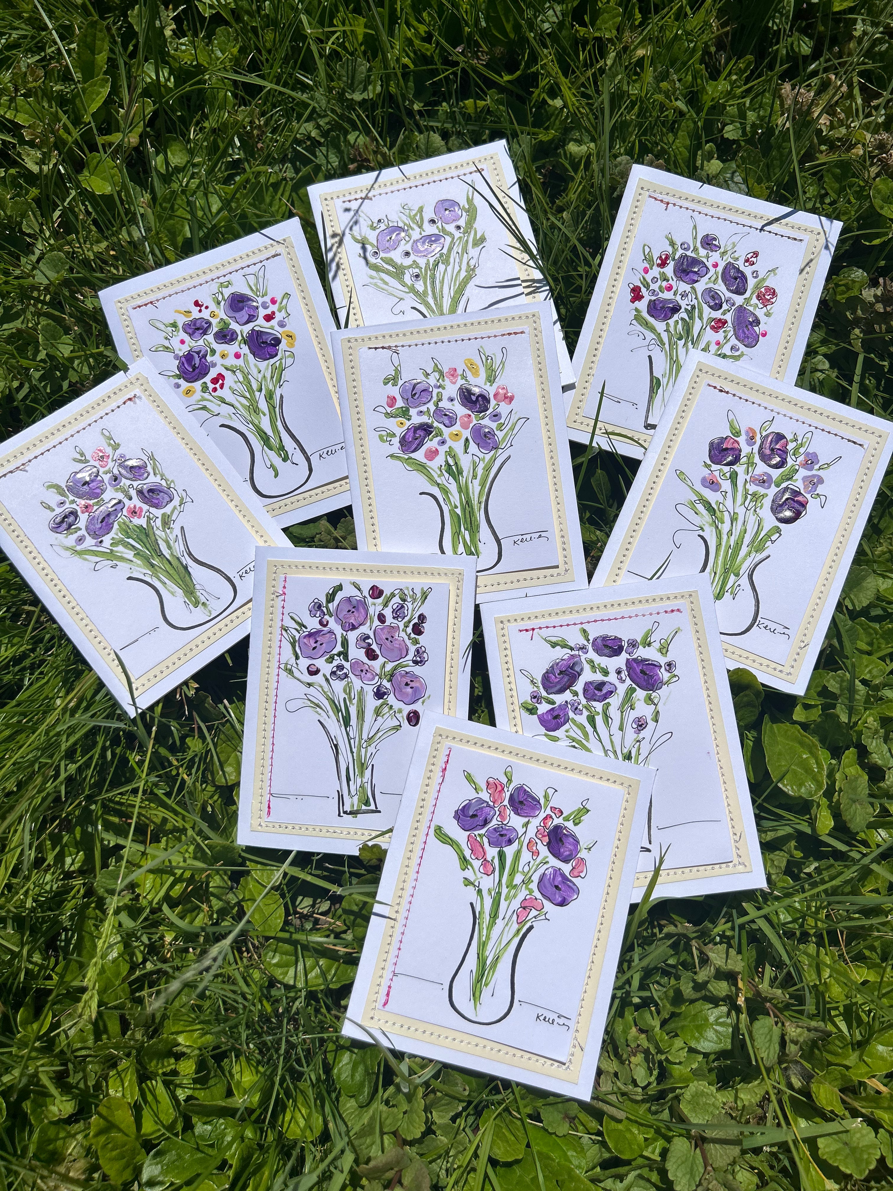 Violet hues note card