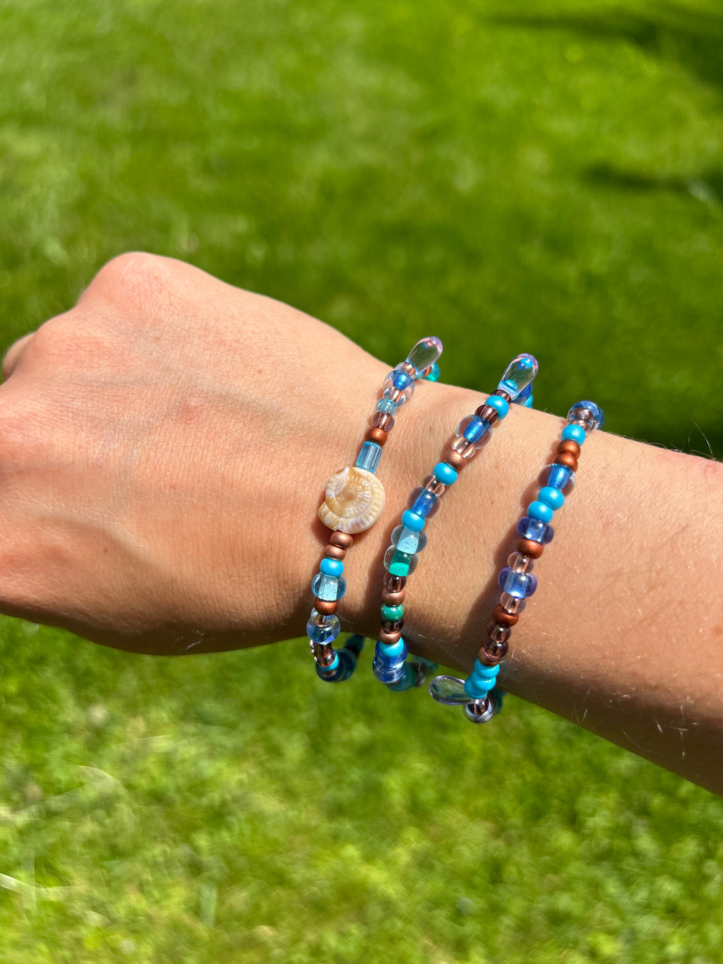 Beachy blue bracelet