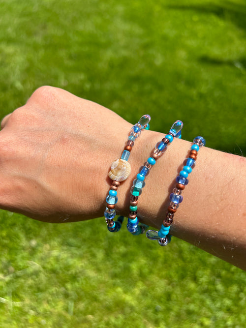 Beachy blue bracelet
